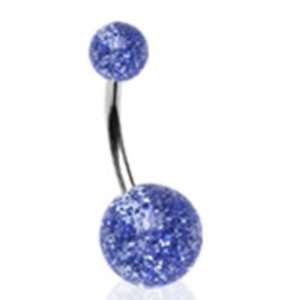   Navel Ring with Surgical Steel Bar Non Dangling 
