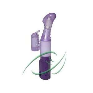   Thumbelina Purple Silicone Vibrator, Dual Stimulation G spot Vibrator