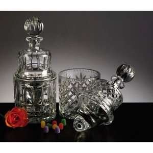  2 Piece Chiller Decanter Set Traditional Lead Crystal 