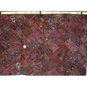  Chocolate Vintage Sari Ethnic Banjara Tapestry Throw XL 