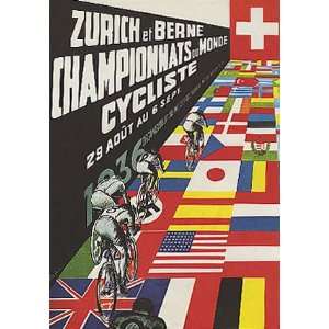   RACE BIKE CYCLES SMALL VINTAGE POSTER CANVAS REPRO