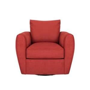  Sierra Red Microfiber Swivel Chair