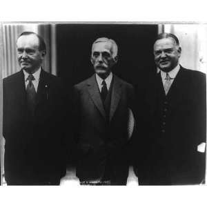  President Coolidge,Andrew Mellon,Herbert Hoover 1928