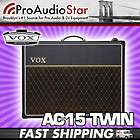 VOX AC15 TWIN Combo Guitar Amplifier 15 watt 2X12 AMP AC15C2 