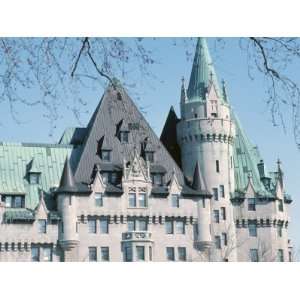 Exterior of Historical Chateau Laurier in the City of Ottawa, Ontario 