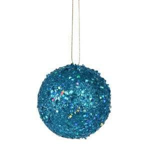  3 Blue Jewel Ball W/String