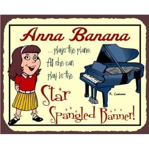  Anna Banana Plays the Piano Star Spangled Banner Vintage 