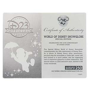   25TH ANNIVERSAY ON THE AIR WORLD OF DISNEY SNOWGLOBE NEW  