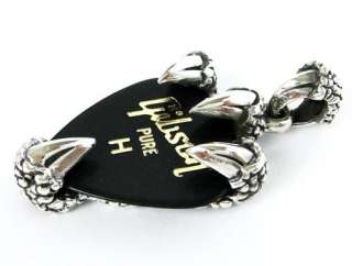 EAGLE CLAW GUITAR PICK HOLDER STERLING SILVER PENDANT  