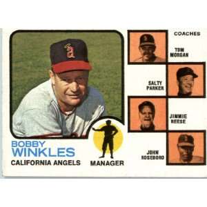  1973 Topps # 421 Angels Mgr/Coaches California Angels Baseball 