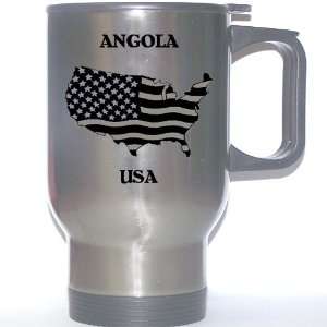  US Flag   Angola, Indiana (IN) Stainless Steel Mug 