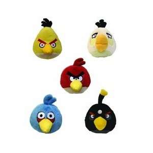  Set Of Six Assorted Angry Birds 8 Inch Plush With Sound 