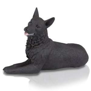  Figurine Dog Urns German Shepherd Black