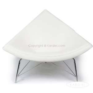  Coconut Chair, White Aniline Leather