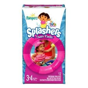  Pampers Splashers for Girls, Dora the Explorer, Swim Pants 