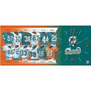  Maple Leaf Productions Miami Dolphins Evolution Clock 