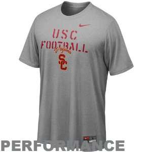 Nike USC Trojans 2011 Bench Press Legend Performance T shirt   Gray 