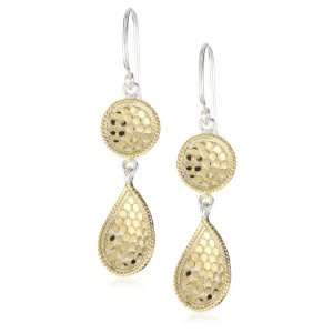   Anna Beck Designs Gili Double Drop 18k Gold Plated Earrings Jewelry