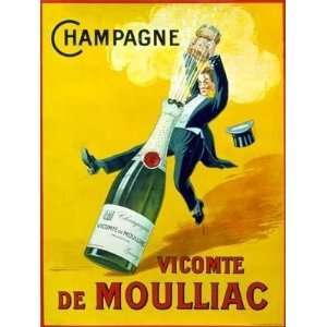  Vicomte De Moulliac Champagne Poster Print