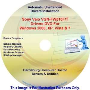  Sony Vaio VGN FW510F/T Drivers Kit DVD Disc   Windows 2000 