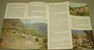 1961 Vintage Delphi Greece Travel Brochure  