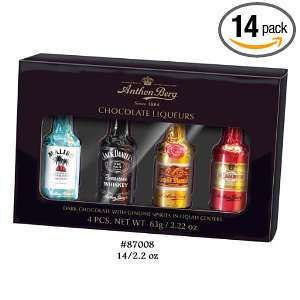 Anthon Berg Liqueur Filled Chocolates, 4 Count (Pack of 14)  