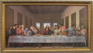 Da Vinci * Last Supper * Custom Framed Canvas Replica  