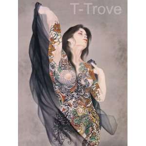  Tattoo Japanese Lady Wall Scroll R41