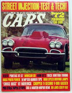 Vintage Hi Performance Cars Magazine November 1971  
