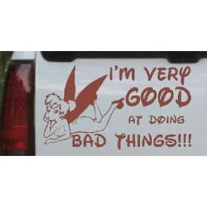 Tinkerbell Im Very Good At Doing Bad Things Funny Car Window Wall 