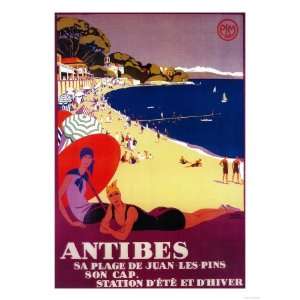  Antibes Vintage Poster   Europe Premium Poster Print 