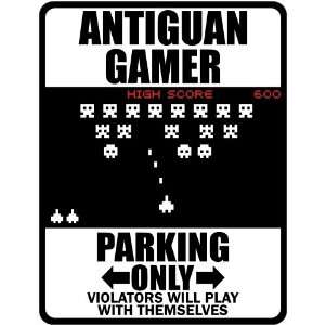 New  Antiguan Gamer   Parking Only ( Invaders Tribute   80S Game 