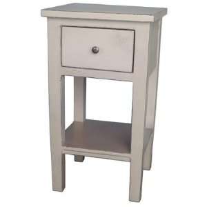  Simple Side Table in Antique White Furniture & Decor