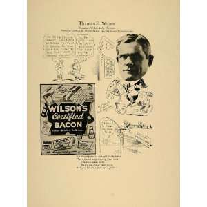 1923 Print Thomas E. Wilson Chicago Sporting Goods Mfg.   Original 