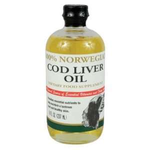    100% Norwegian Cod Liver Oil   Regular 8 ounces