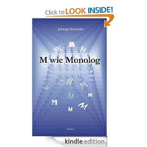 wie MONOLOG (German Edition) Jadwiga Schneider  Kindle 