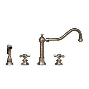Vintage III Two Handle Widespread Bar Faucet with Swivel Spout, Cross 