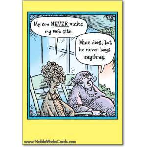  Funny Mothers Day Card Never Visit Website Humor Greeting 