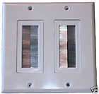 Double Brush Wall Plate Audio Video Wall Plate
