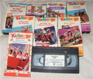 HUGE set of 9 Kidsongs VHS  