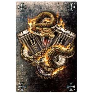  Taste My Venom Snake Vintage Metal Sign