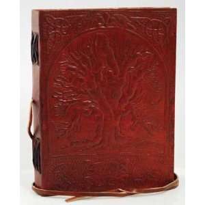  Sacred Oak Tree Leather Blank Book 