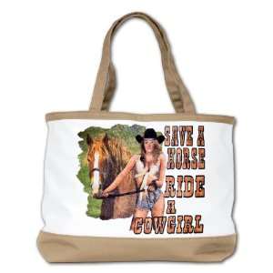  Shoulder Bag Purse (2 Sided) Tan Country Western Lady Save 