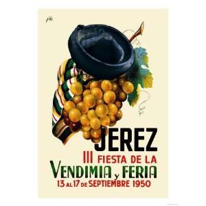 Jerez Fiesta de la Vendimia III Cuisine Giclee Poster Print by Nike 