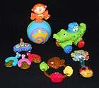 Fisher Price Lot   Crawl Along Musical Ball Press & Go Alligator 