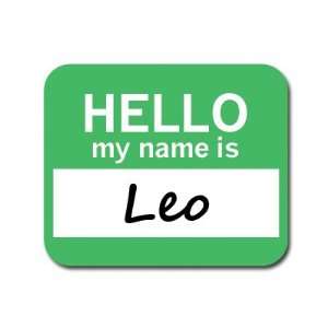  Leo Hello My Name Is Mousepad Mouse Pad