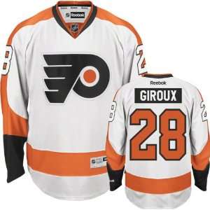  Claude Giroux Jersey Reebok White #28 Philadelphia Flyers 
