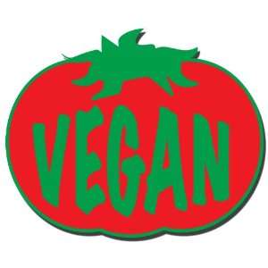  VEGAN TOMATO STICKER vegetarian organic foods bumper decal 