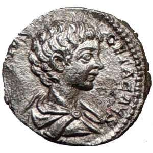  GETA Roman Caesar 198AD Ancient Silver Roman Coin SCARCE 