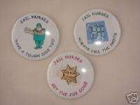 JAIL NURSE BUTTON 3 UNIQUE NURSES GIFT   GAG GIFTS  NEW  